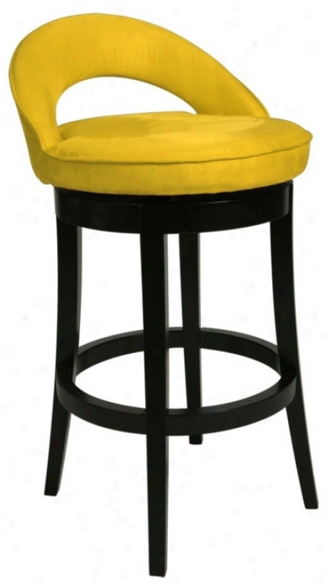 Pastel Urbana Yello wSwivel 30" High Bar Stool (p6470)