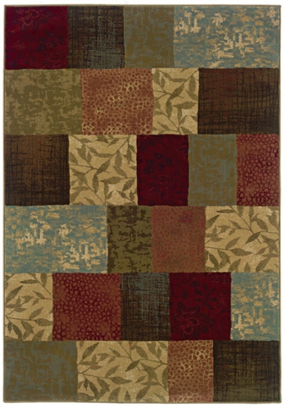 Patchwork 3' 10"x5' 5" Area Rug (j1877)