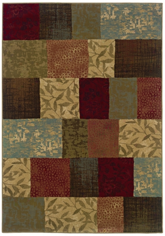 Patchwork 6' 7"x9' 6" Area Rug (j1880)