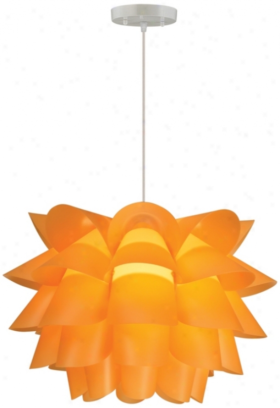 Peach Flower Small 15 3/4" Wide Pendant Light (81152)