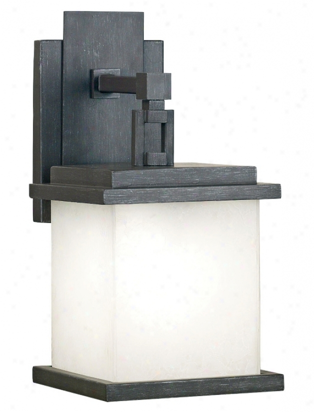 Peak Collection Pewter 14" Outdoor Wall Light (12746)