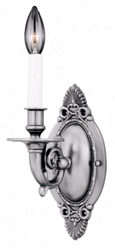 Pewter Finish 12" High Wall Sconce (92333)