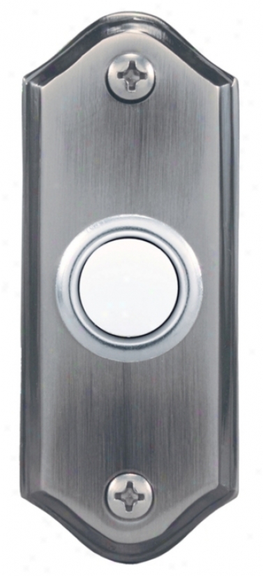 Pewter Lightrd Push Button Doorbell Button (k6264)