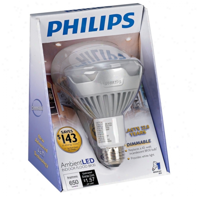 Philips Ambient Led 13 Watt Br30 Indoor Folod Light Bulb (u5879)