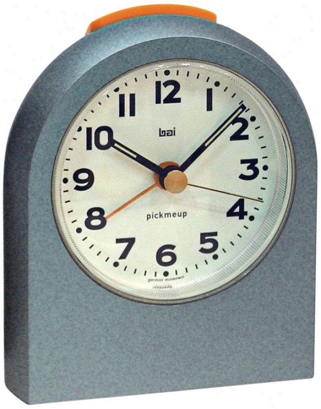 Pick-me-up Mega Metal Blue Alarm Clock (v8600)