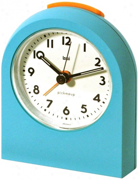 Pick-me-up Turquoise Alarm Clock (v8599)