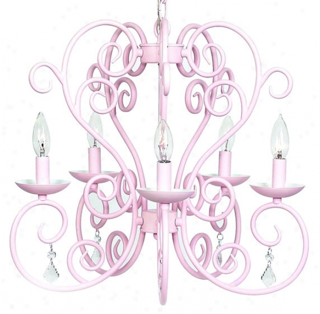 Scallop Carriage 5-light Chandellier (t2128)
