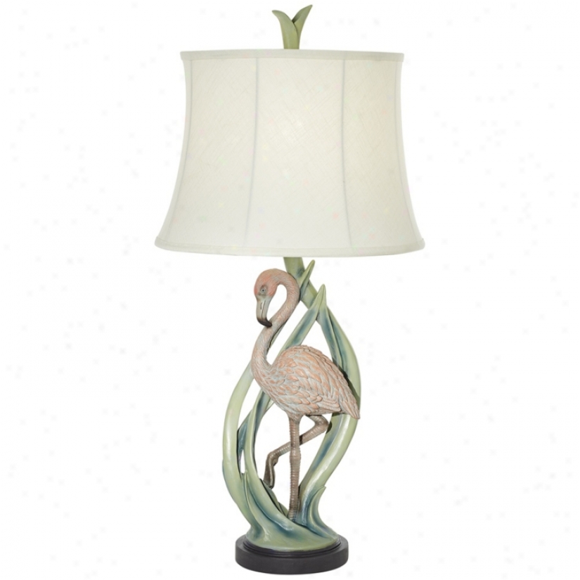 Pink Flamingo Tropical Table Lamp (v2242)