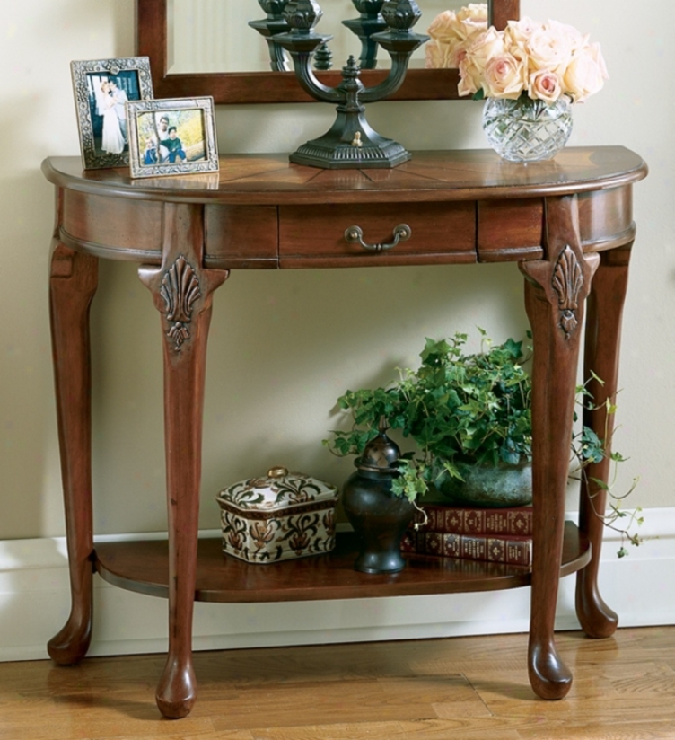Plantation Cherry Collection Marquetry Console Index (m3936)