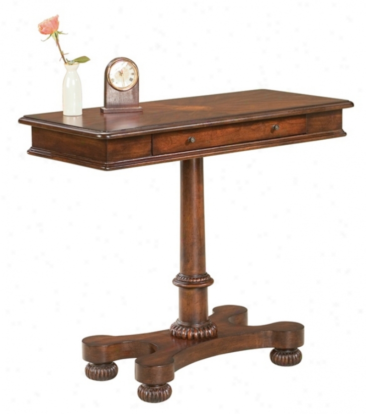 Plantation Cherry Collection Pedestal Console Table (m4035)