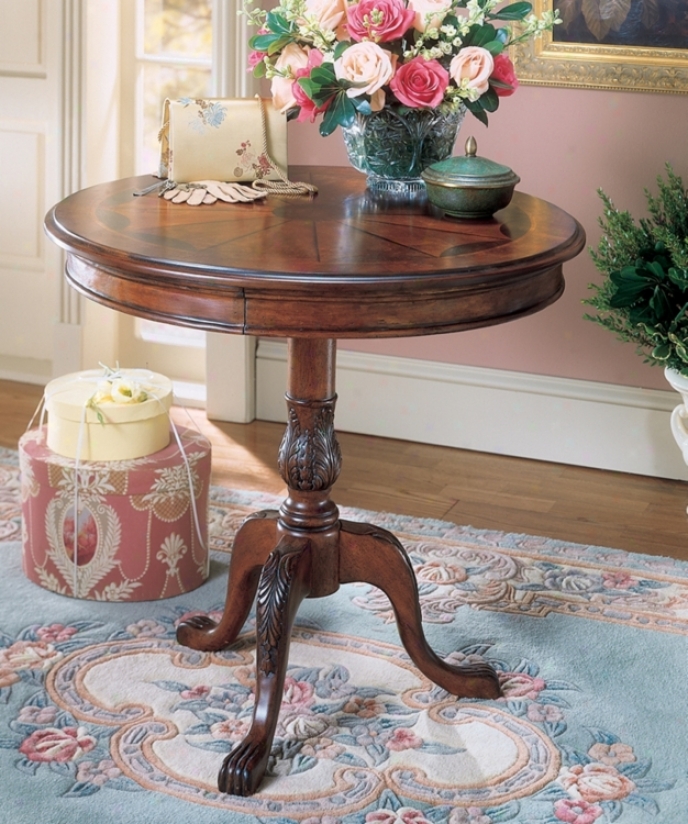 Plantation Cherry Round Pedestal Table (u4432)