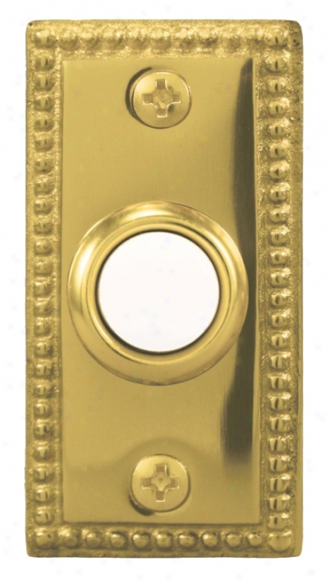 Polished Assurance Beaded Lighted Doorbell Button (k6243)