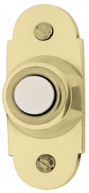 Refined Brass Lighted Doorbell Button (k6244)