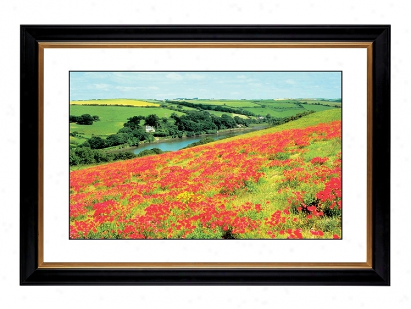 Poppy Field Giclee 41 3/8" Wide Wall Art (56126-80384)