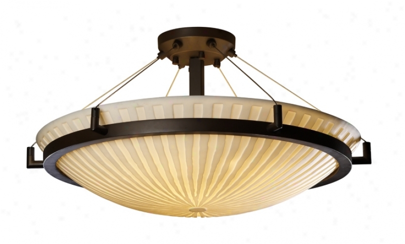 Porcelina Waterfall Bronze 26 1/2" Wide Ceiling Light (25956)