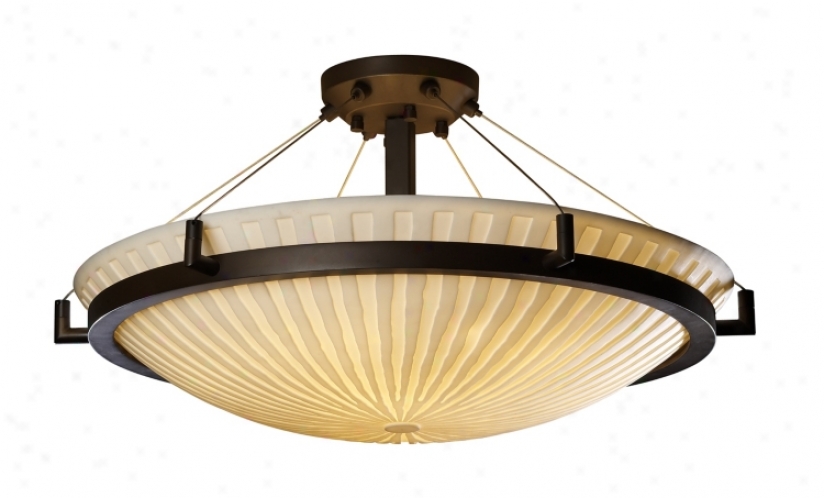 Porcelina Waterfall Bronze 38 3/4" Wide Ceiling Light (26397)