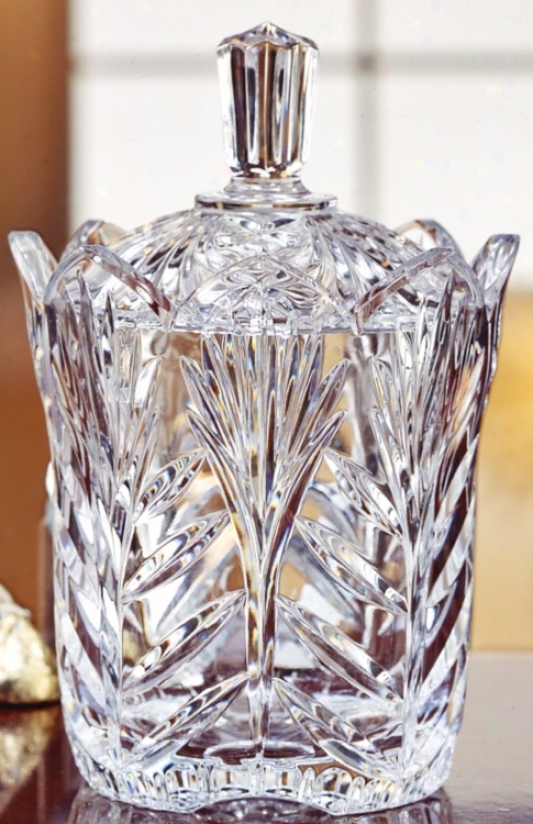 Covered walk Faceted Crystal Jelly Jar (g5251)