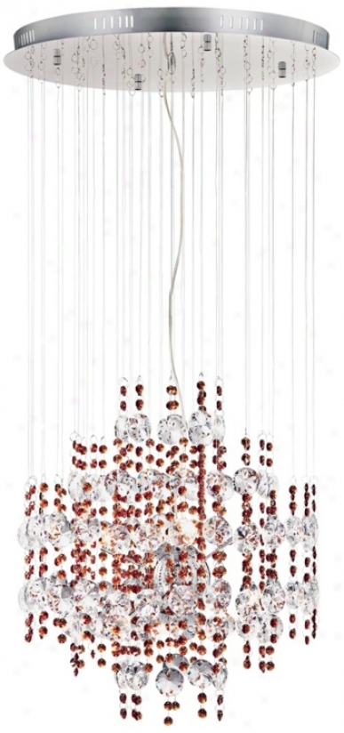Possini Euro Clear And Brown Crystal Mist 8-light Chandelier (t1375)