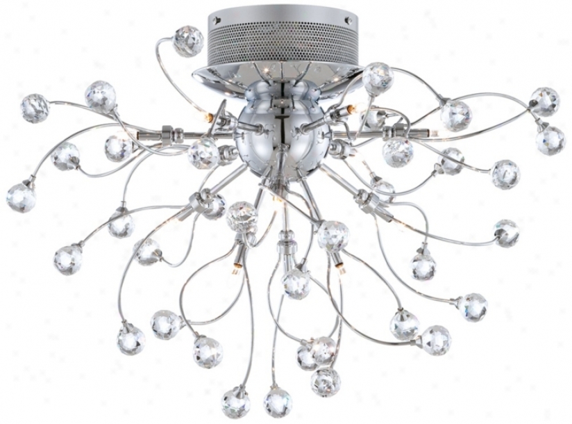 Possini Euro Crystal Balls 23 1/2&quuot; Wide Ceiling Instruction (r8611)