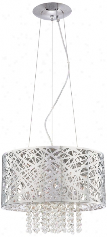 Possini Euro Design Chrome Nest With Crystal Pendant (m9900)