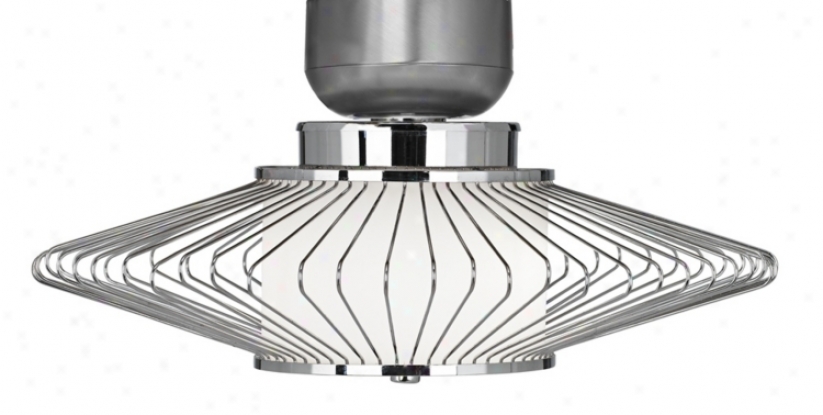 Possini Euro Design Chrome Wire Ceiling Fan Light Kit (v0181)