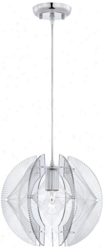 Possini Euro Design Transparent Threaded Pendant Light (n1082)