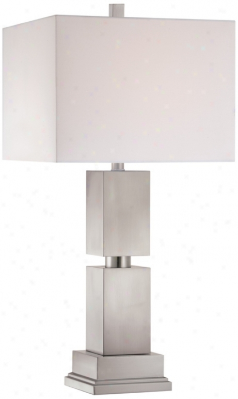 Possini Euro Design Stacked Steel Cubes Table Lamp (r3762)