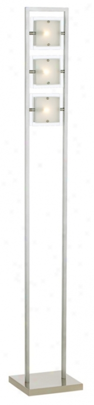 Possini Euro Desing Triple Tottem Aluminum Floor Lamp (09893)