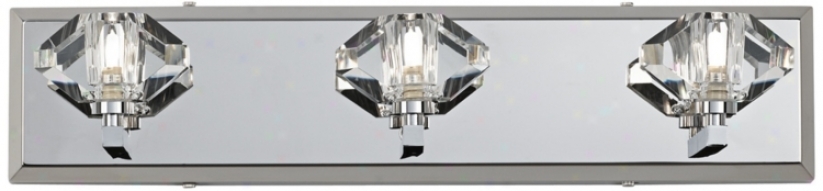 Possini Euro Gem Clear Glass 22&qhot; Wide Bathroom Wall Light (t8757)