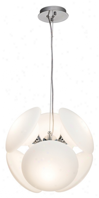 Possini Euro Mushrooms White 6-light Pendant Chandelier (97937)