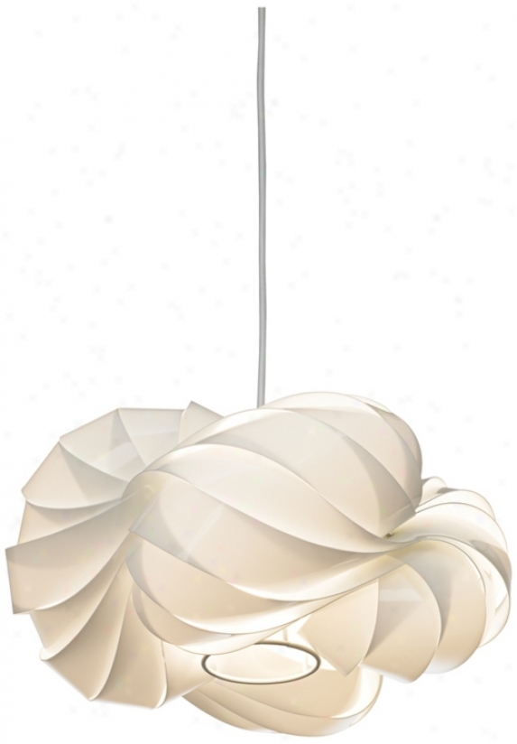 Possini White Nebulosity 15" Wide Pendant Chandelier (n1296)