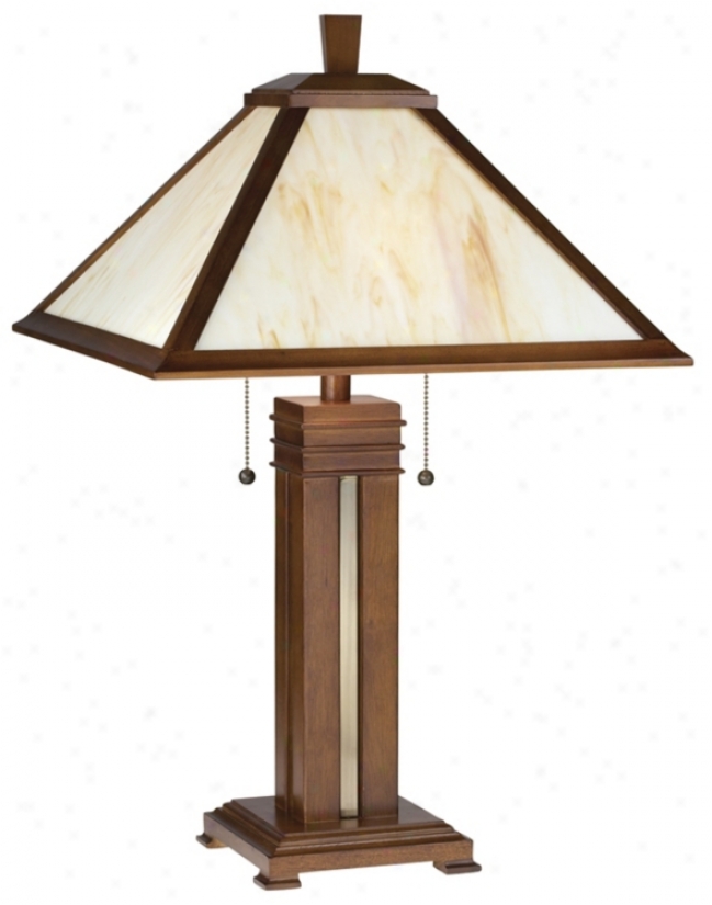 Prairie Style With Honey Glass Table Lamp (42014)