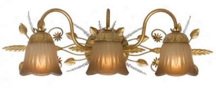 Primrose Collection Gold 24" Wide Batrhoom Light Fixture (g6365)