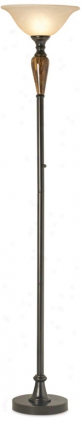 Princeton Brass Torchiere Floor Lamp (r1146)