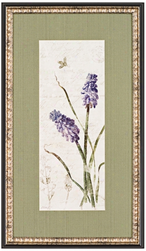 Purple Hyacinth 28" High Wall Art Print (j5866)