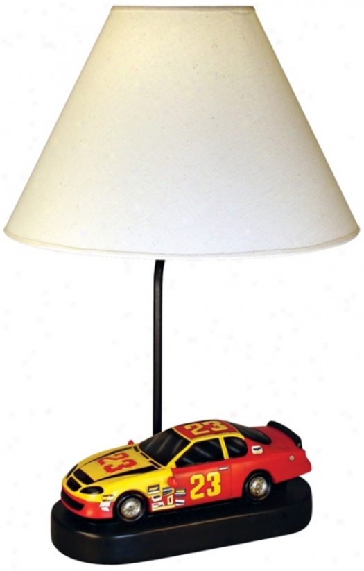 Race Car Table Lamp (j2564)