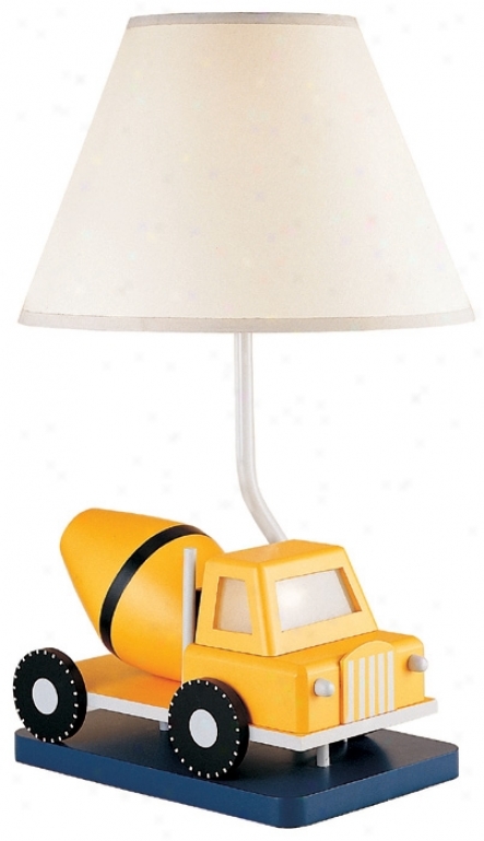 Easy To Work! Cement Mixer Table Lamp (45634)