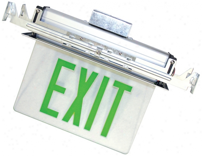 Recessed Lawn Led Exit Sign (49461)