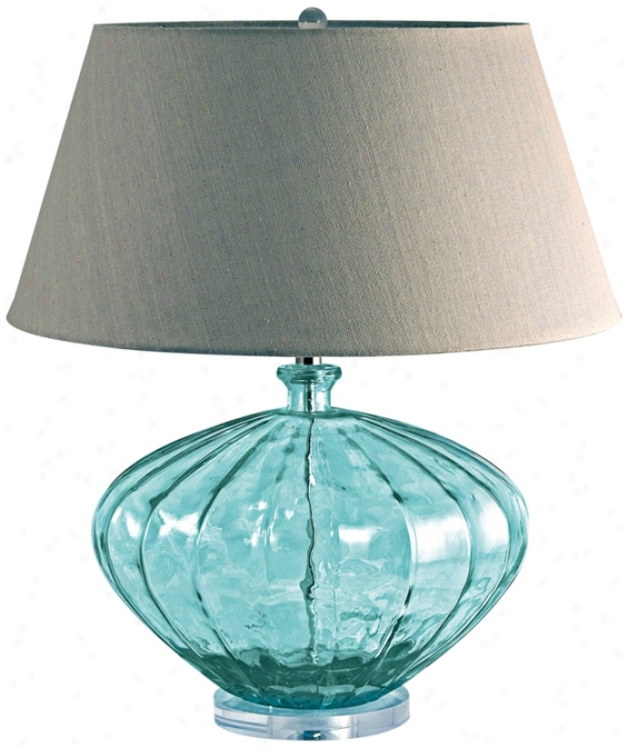 Rscycled Glass Meloh Table Lamp (n2178)