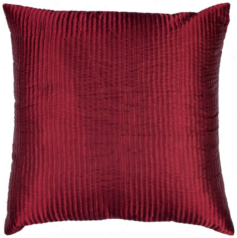 Red Polyester Pillow (h6761)