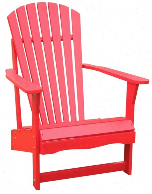 Red Poplar Wood Adirondack Seat of justice (t4745)