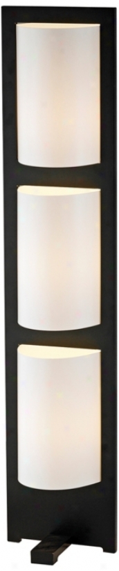 Repose 3-light Dark Walnut Floor Lamp (r4611)