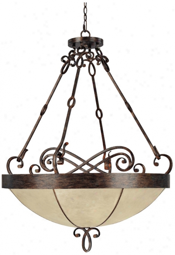 Reserve Collection Rustic Finish 33 3/4" Wide Pendant Light (t3271)