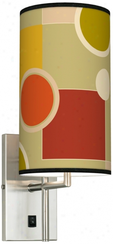 Retro Citrus Medley Banner Giclee Plug-in Sconce (k0515-k4559)