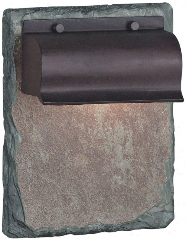 Retron Natural Slate And Clpper 10" High Outdoor Wall Light (j7571)