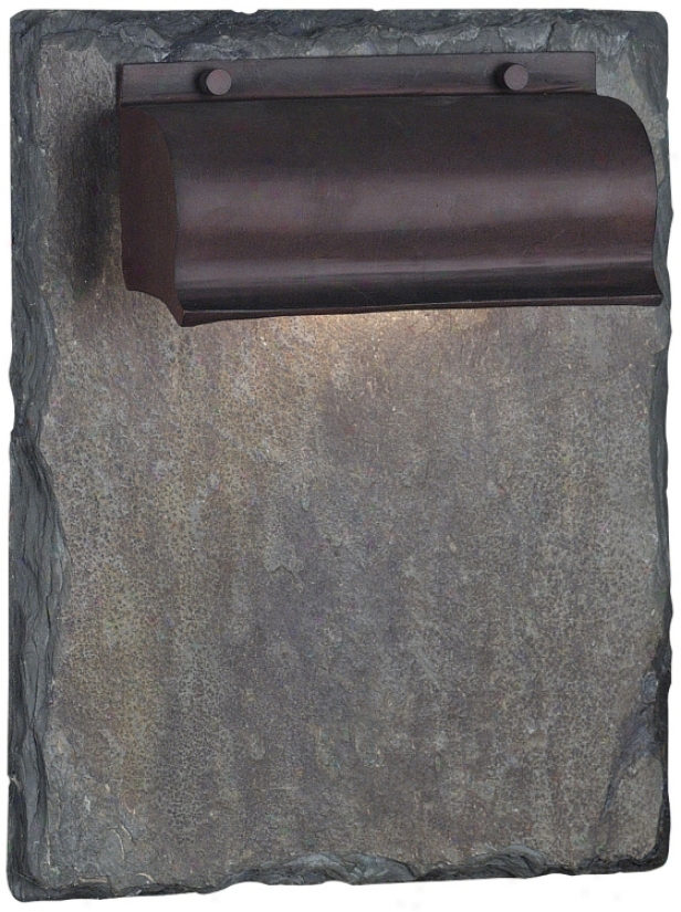 Retron Natural Slate And Copper 13&quo; High Outdoor Wall Light (j7572)