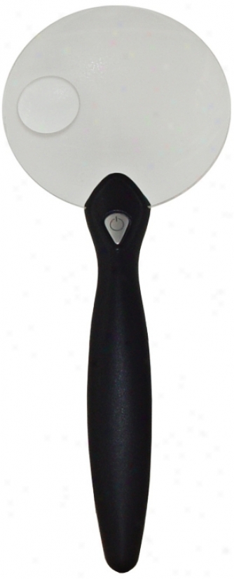 Rimless Black Led Magnifier (t4022)