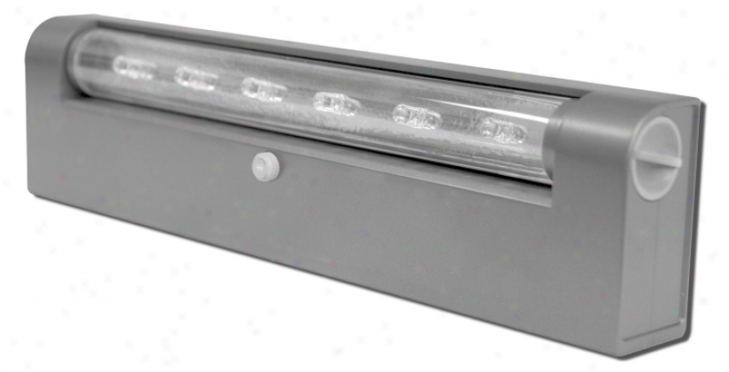 Rite Flower Battery Powered Grey Finish Under Cabinet Led (28214)