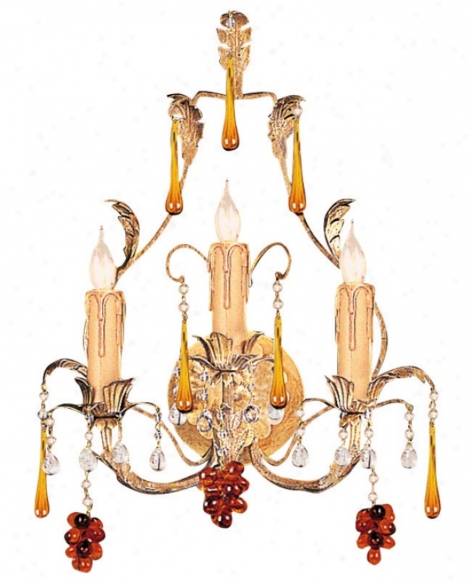 Ritz Collection 17" High Three Light Wall Sconce (g6367)