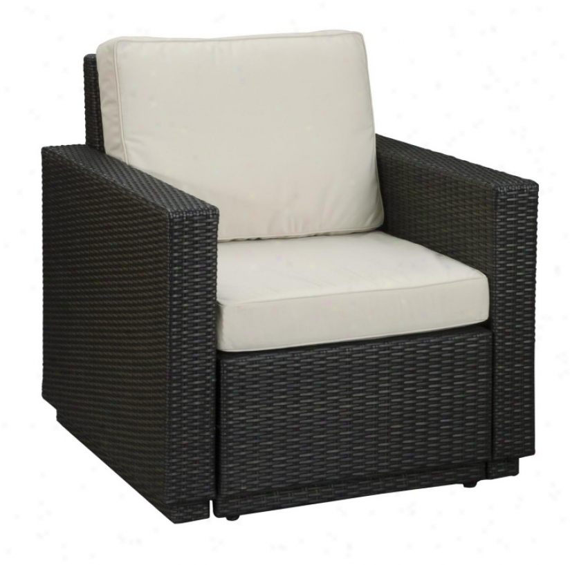 Riviera Brown Face with ~ Cushion Exterior Arm Chair (t1325)